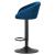 Scaun de bucatarie/bar, Artool, East, rotativ, catifea, bleumarin si negru, 53x46x81-103 cm GartenVIP DiyLine