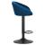 Scaun de bucatarie/bar, Artool, East, rotativ, catifea, bleumarin si negru, 53x46x81-103 cm GartenVIP DiyLine