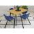 Scaun bucatarie/living, Artool, Nest, catifea, metal, bleumarin si auriu, 47x53x73 cm GartenVIP DiyLine