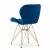 Scaun bucatarie/living, Artool, Nest, catifea, metal, bleumarin si auriu, 47x53x73 cm GartenVIP DiyLine