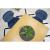 Scaun bucatarie/living, Artool, Nest, catifea, metal, bleumarin si auriu, 47x53x73 cm GartenVIP DiyLine