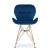 Scaun bucatarie/living, Artool, Nest, catifea, metal, bleumarin si auriu, 47x53x73 cm GartenVIP DiyLine