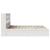 Cadru de pat fără saltea, alb, 180x200 cm, lemn masiv pin GartenMobel Dekor