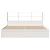 Cadru de pat fără saltea, alb, 180x200 cm, lemn masiv pin GartenMobel Dekor