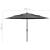Umbrelă de grădină 3 niveluri, stâlp aluminiu, antracit, 3,5 m GartenMobel Dekor