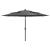 Umbrelă de grădină 3 niveluri, stâlp aluminiu, antracit, 3,5 m GartenMobel Dekor