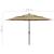 Umbrelă de grădină 3 niveluri, stâlp aluminiu, gri taupe, 3,5 m GartenMobel Dekor