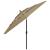 Umbrelă de grădină 3 niveluri, stâlp aluminiu, gri taupe, 3,5 m GartenMobel Dekor