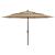 Umbrelă de grădină 3 niveluri, stâlp aluminiu, gri taupe, 3,5 m GartenMobel Dekor