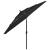 Umbrelă grădină cu 3 niveluri, stâlp aluminiu, negru, 3,5 m GartenMobel Dekor