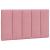 Pat cu saltea, roz, 90x190 cm, catifea GartenMobel Dekor
