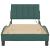 Cadru de pat cu lumini LED, verde închis, 80x200 cm, catifea GartenMobel Dekor