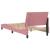Cadru de pat cu lumini LED, roz, 90x190 cm, catifea GartenMobel Dekor