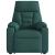 Fotoliu rabatabil de masaj, cu ridicare, verde închis, textil GartenMobel Dekor