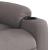 Fotoliu rabatabil electric, gri taupe, material textil GartenMobel Dekor