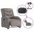 Fotoliu rabatabil electric, gri taupe, material textil GartenMobel Dekor