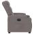 Fotoliu rabatabil electric, gri taupe, material textil GartenMobel Dekor