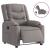 Fotoliu rabatabil electric, gri taupe, material textil GartenMobel Dekor
