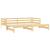 Pat extensibil de zi, 2x(90x200) cm, lemn masiv de pin GartenMobel Dekor
