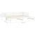 Pat extensibil de zi, 2x(90x200) cm, alb, lemn masiv de pin GartenMobel Dekor