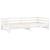 Pat extensibil de zi, 2x(90x200) cm, alb, lemn masiv de pin GartenMobel Dekor