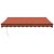 Copertină retractabilă portocaliu/maro 3,5x2,5m textil/aluminiu GartenMobel Dekor