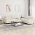 Set de canapele cu perne, 2 piese, crem, catifea GartenMobel Dekor