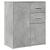 Dulapuri, 2 buc., gri beton, 60x31x70 cm, lemn prelucrat GartenMobel Dekor