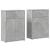 Comode, 2 buc., gri beton, 60x30x84 cm, lemn compozit GartenMobel Dekor