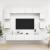 Set dulapuri TV, 8 piese, alb, lemn prelucrat GartenMobel Dekor