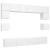 Set dulapuri TV, 8 piese, alb, lemn prelucrat GartenMobel Dekor