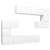 Set dulapuri TV, 8 piese, alb, lemn prelucrat GartenMobel Dekor