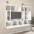 Set dulap TV, 6 piese, alb, lemn prelucrat GartenMobel Dekor
