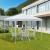 Pavilion pentru gradina/terasa, cadru metalic, pliabil, inaltime reglabila, alb, 2.7x2.7x2-2.54 m GartenVIP DiyLine