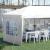 Pavilion pentru gradina/comercial, cadru metalic, material Oxford, 4 pereti, pliabil, alb, 5.85x2.95x2.70 m GartenVIP DiyLine