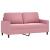 Set de canapele cu perne, 2 piese, roz, catifea GartenMobel Dekor