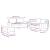 Set de canapele cu perne, 3 piese, roz, catifea GartenMobel Dekor