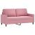 Set de canapele cu perne, 3 piese, roz, catifea GartenMobel Dekor