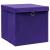 Cutii depozitare cu capace, 4 buc., violet, 28x28x28 cm GartenMobel Dekor