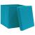 Cutii depozitare cu capace, 4 buc., albastru, 28x28x28 cm GartenMobel Dekor