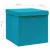 Cutii depozitare cu capace, 4 buc., albastru, 28x28x28 cm GartenMobel Dekor