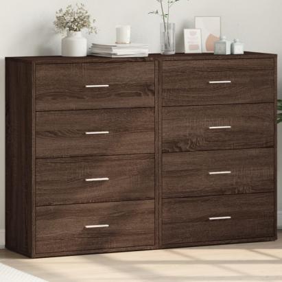 Dulapuri, 2 buc., stejar maro, 60x31x84 cm, lemn prelucrat GartenMobel Dekor