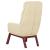 Scaun de relaxare, crem, material textil GartenMobel Dekor
