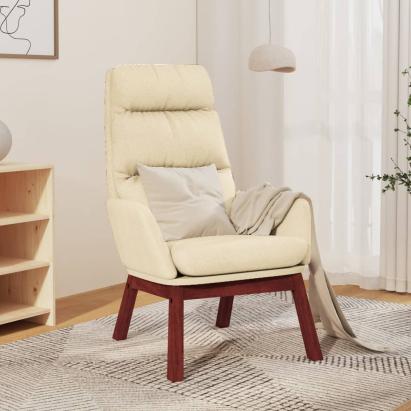 Scaun de relaxare, crem, material textil GartenMobel Dekor