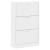 Pantofar, alb extralucios, 63x24x103 cm, lemn compozit GartenMobel Dekor
