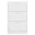 Pantofar, alb extralucios, 63x24x103 cm, lemn compozit GartenMobel Dekor