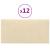 Panouri de perete 12 buc. crem 60x30 cm textil 2,16 m² GartenMobel Dekor