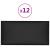 Panouri de perete 12 buc. negru 60x30 cm piele eco 2,16 m² GartenMobel Dekor