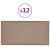 Panouri de perete 12 buc. cappuccino 60x30 cm piele eco 2,16 m² GartenMobel Dekor