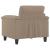 Fotoliu canapea, gri taupe, 60 cm, textil microfibră GartenMobel Dekor